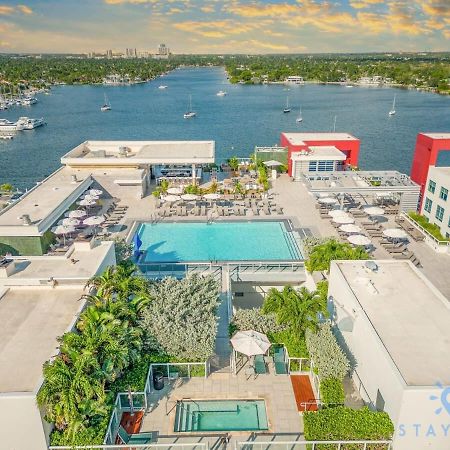Rooftop Pool & Hot Tub - Gym - Hollywood Beach Bagian luar foto