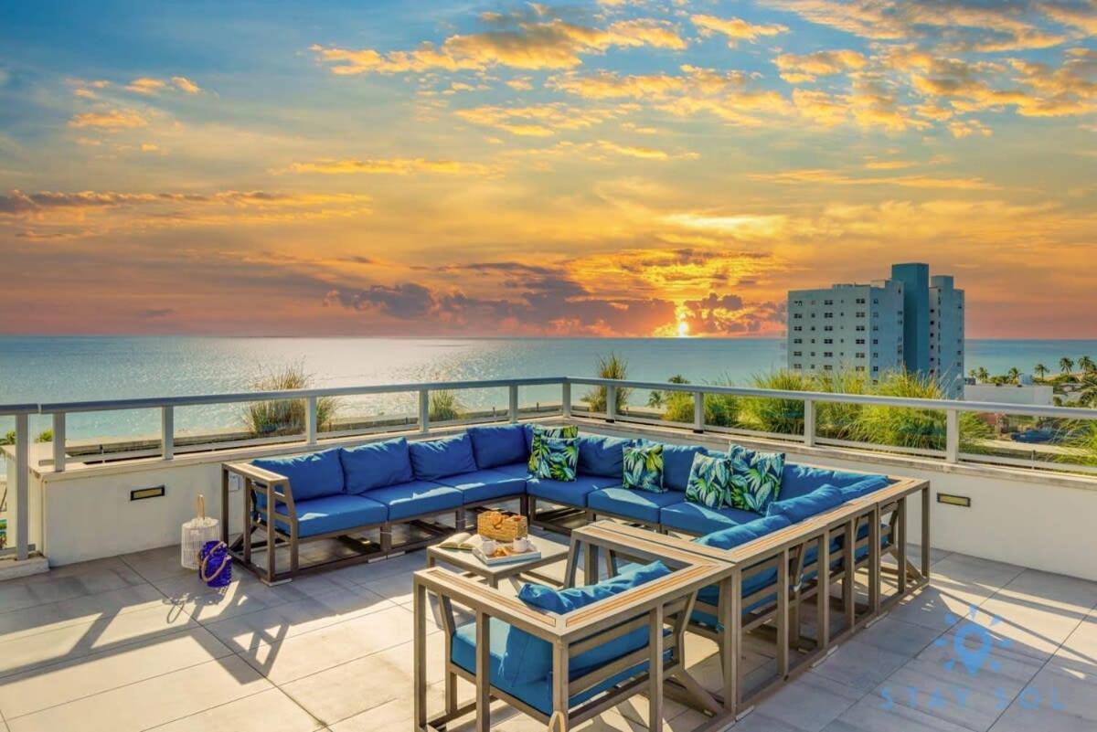 Rooftop Pool & Hot Tub - Gym - Hollywood Beach Bagian luar foto