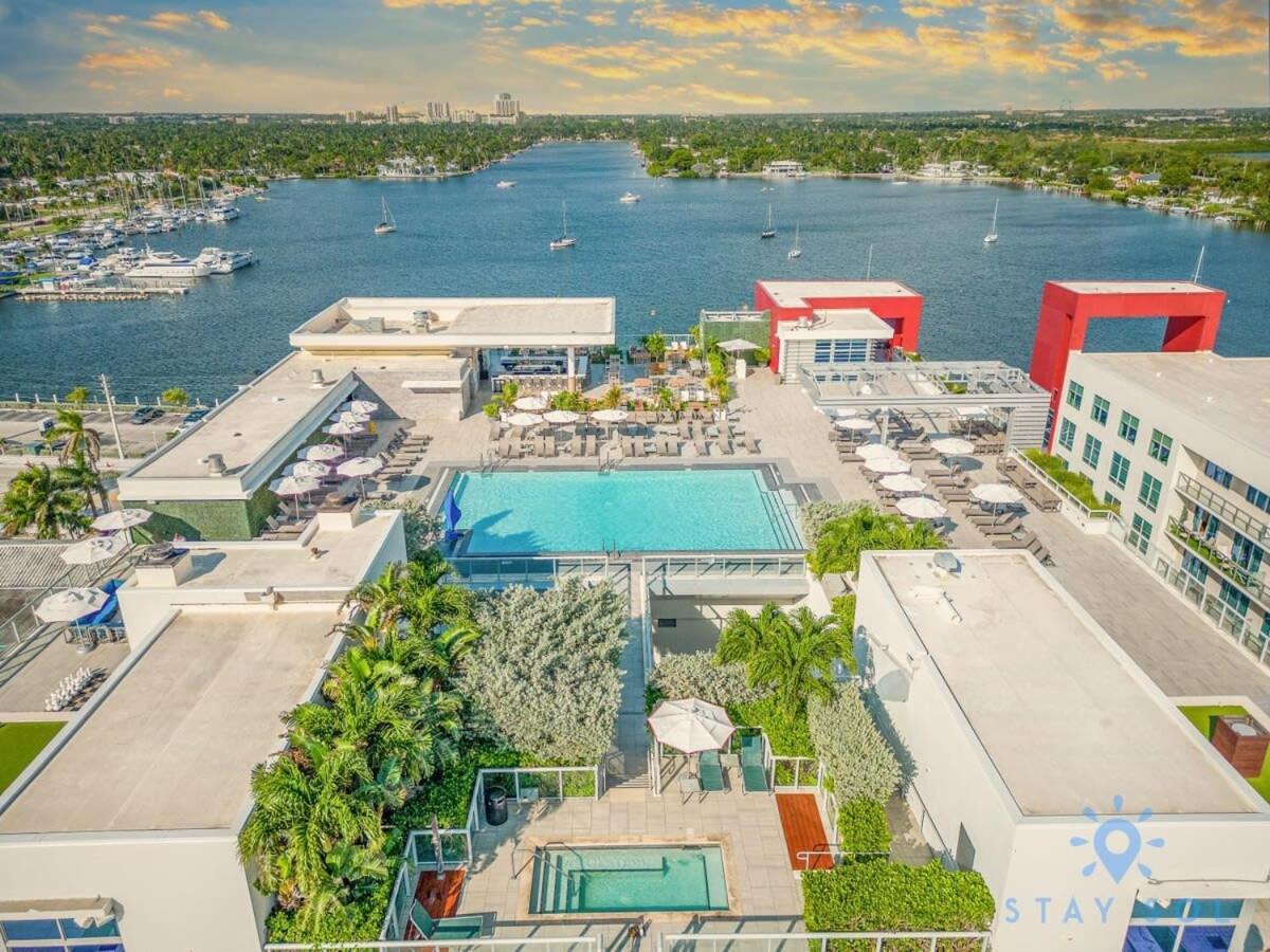 Rooftop Pool & Hot Tub - Gym - Hollywood Beach Bagian luar foto