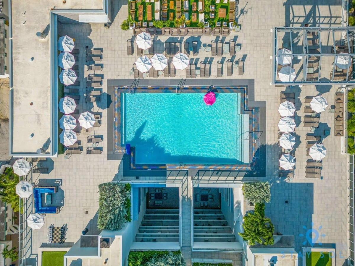 Rooftop Pool & Hot Tub - Gym - Hollywood Beach Bagian luar foto