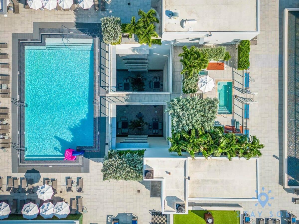 Rooftop Pool & Hot Tub - Gym - Hollywood Beach Bagian luar foto