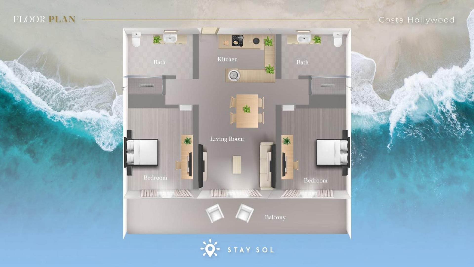 Rooftop Pool & Hot Tub - Gym - Hollywood Beach Bagian luar foto